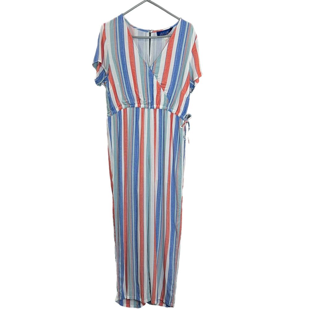 BLUE RAIN  Gauzy Cream and Pastel Jumpsuit  L